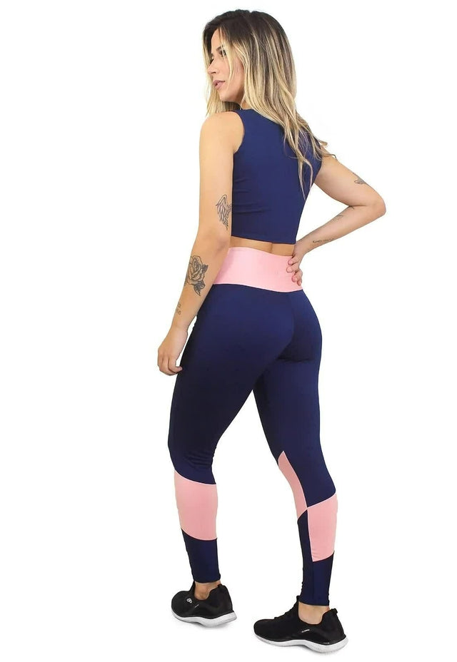 Conjunto Fitness Navy Rosé Power