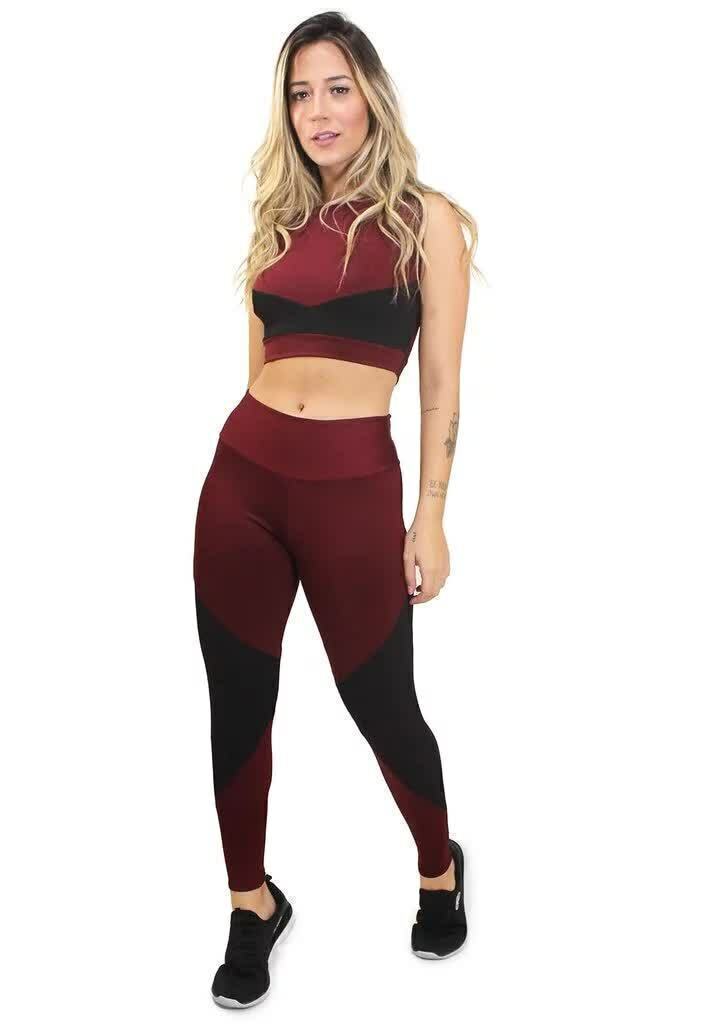 Conjunto Calça Legging e Cropped