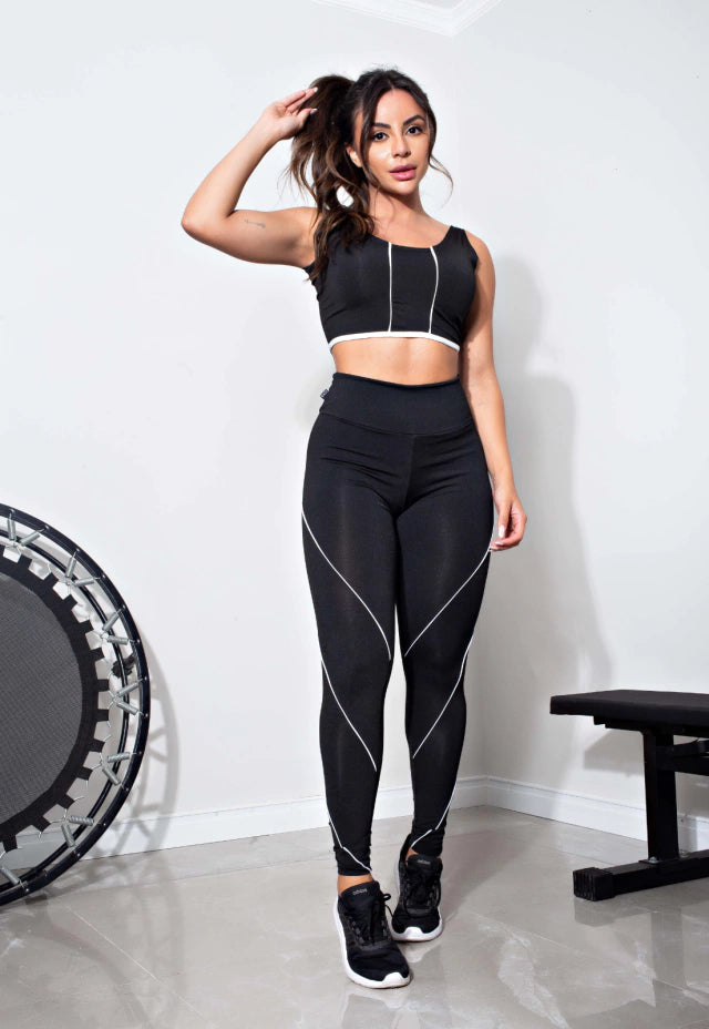 Conjunto Suiça Calça Legging e Top