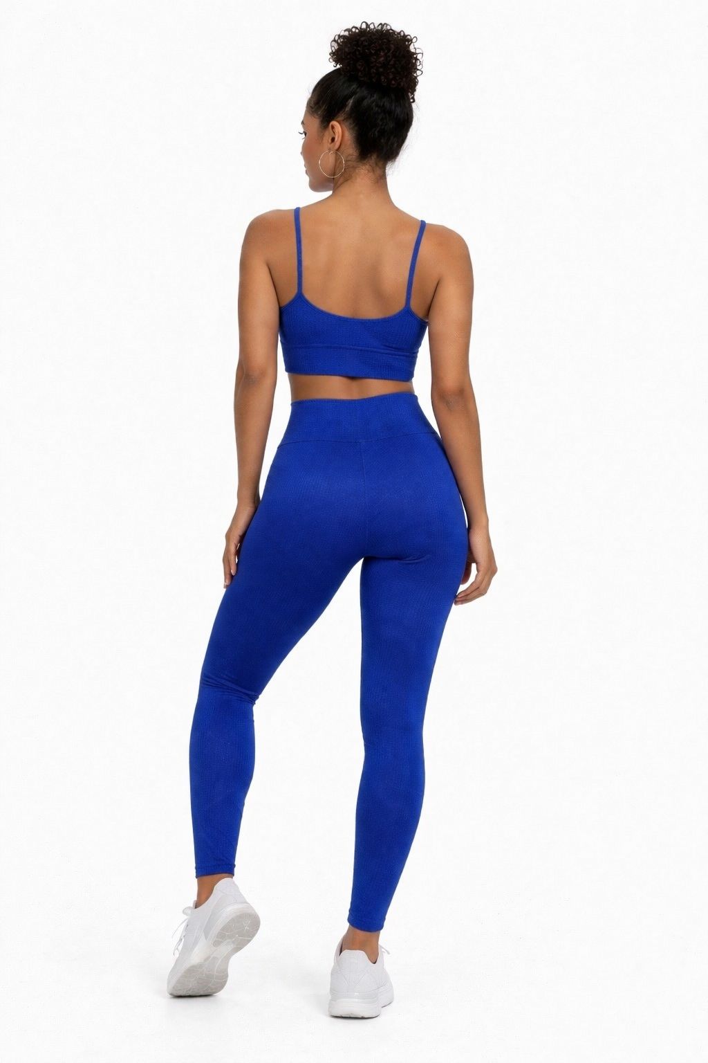 Conjunto Fitness 3D Texturizado Cintura Alta Modelador