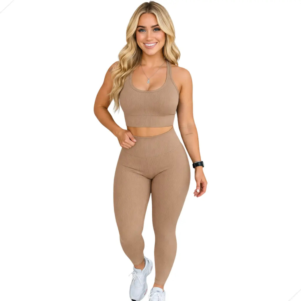 Conjunto Fitness Feminino Calça Legging + Top