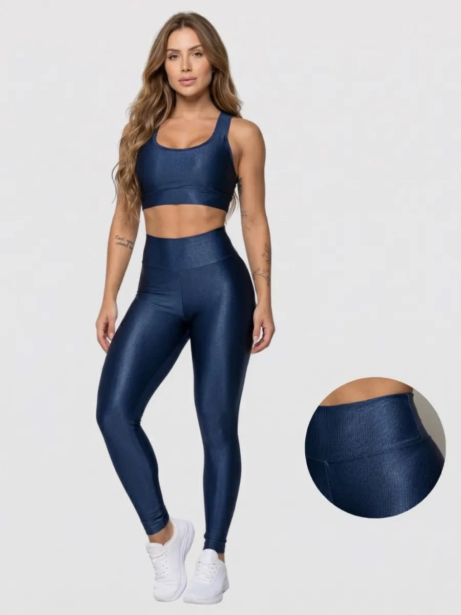 Conjunto Legging Blackout Zero Transparência Roupas Academia