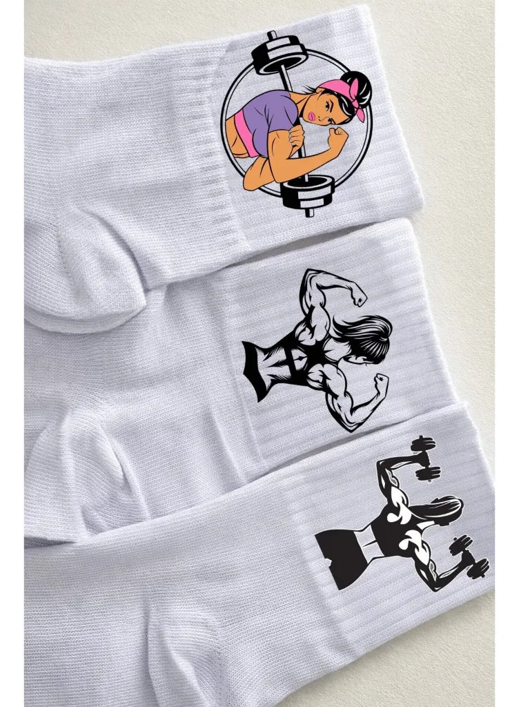 Kit 3 Pares Meias Para Academia