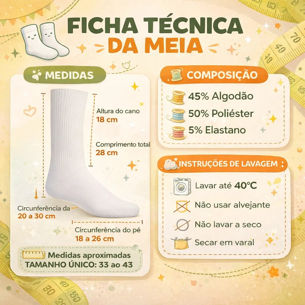 Kit 3 Pares Meias Para Academia