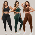 Kit 3 Conjunto Calça Legging E e  Top