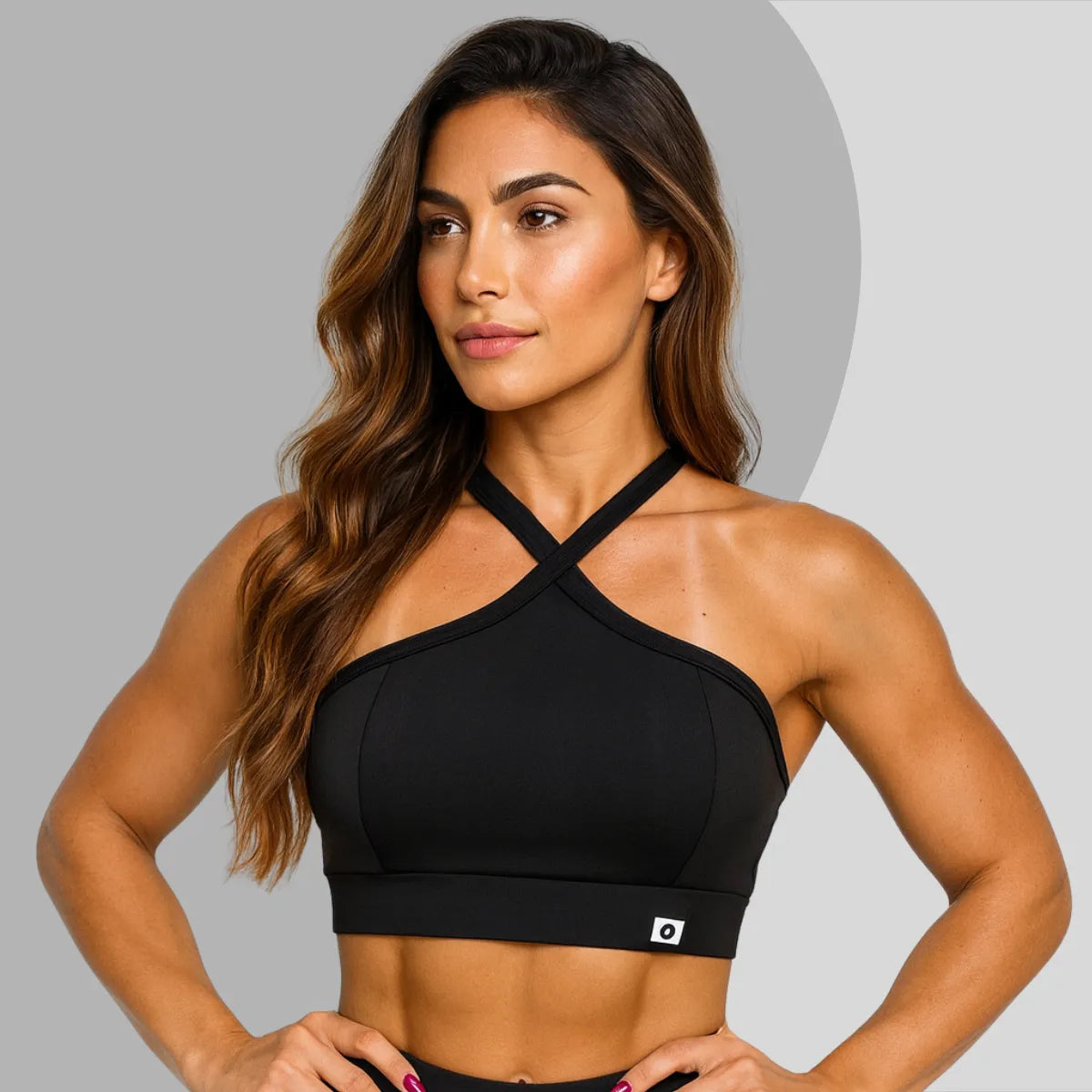 Top Cropped Feminino Alça Cruzada Zero Transparência Suplex