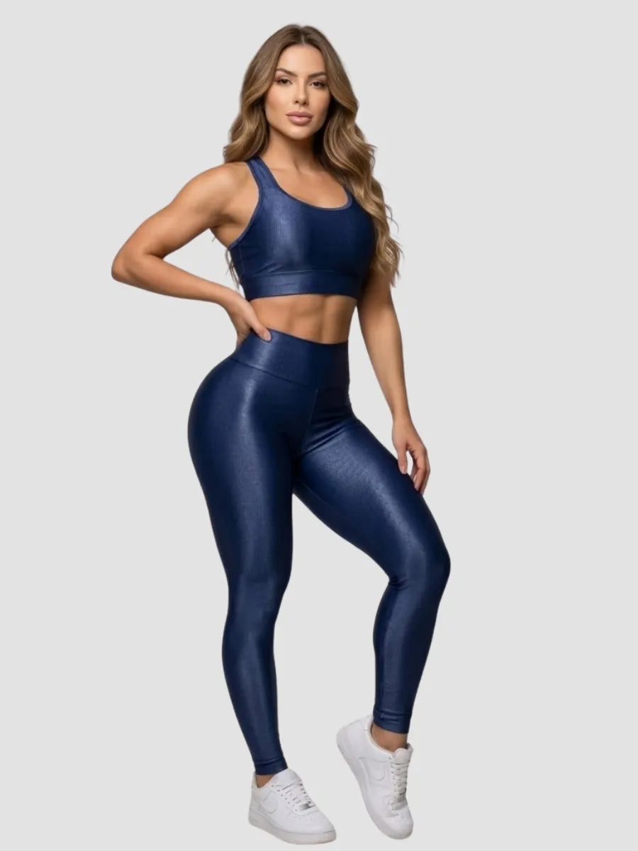 Conjunto Legging Blackout Zero Transparência Roupas Academia