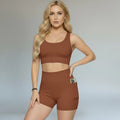 Conjunto Academia Feminino Zero Transparência Top E Shorts