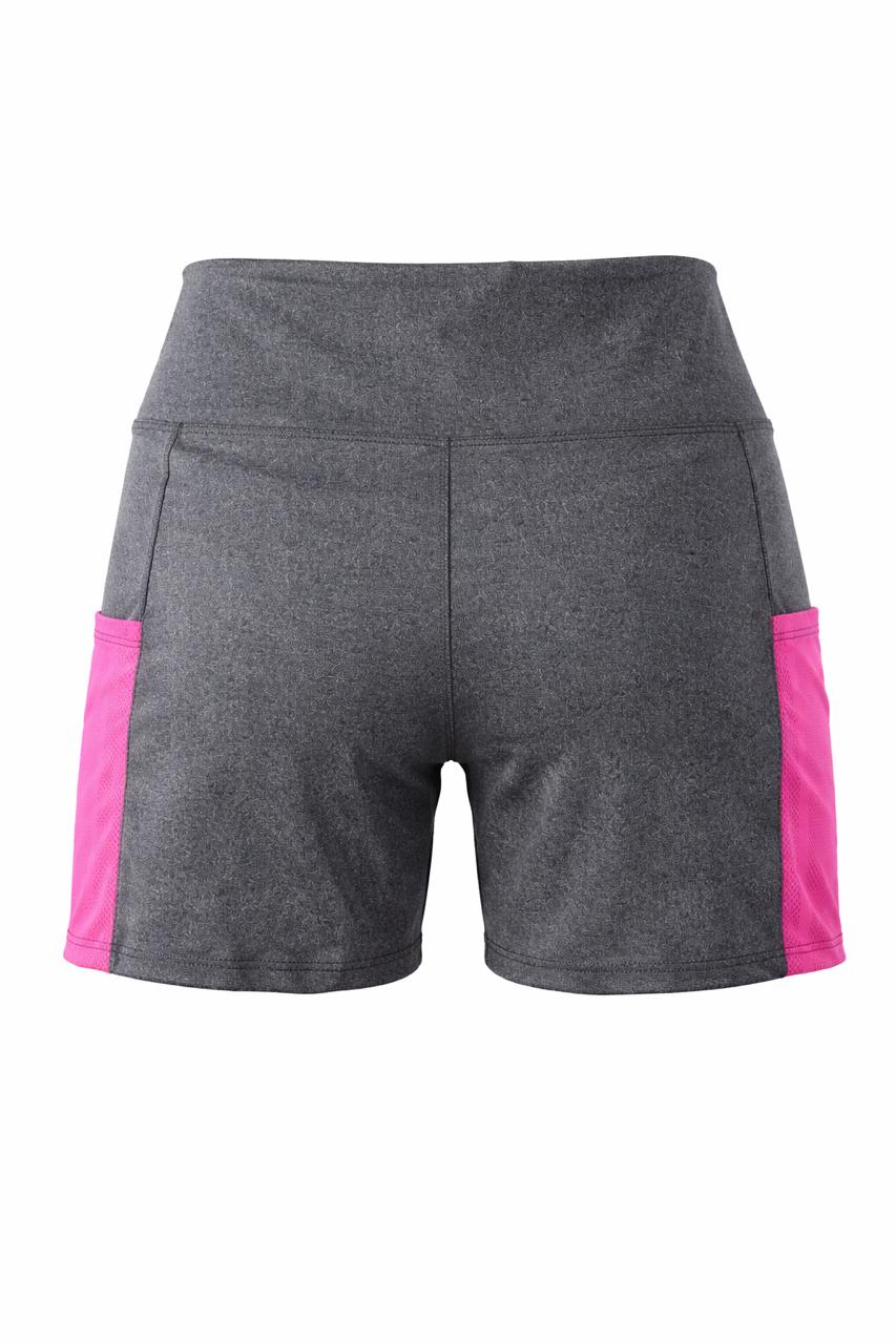 Shorts Fitness com Bolsos Laterais – Cintura Alta e Alta Elasticidade