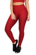 Calça Legging Vermelha Lisa