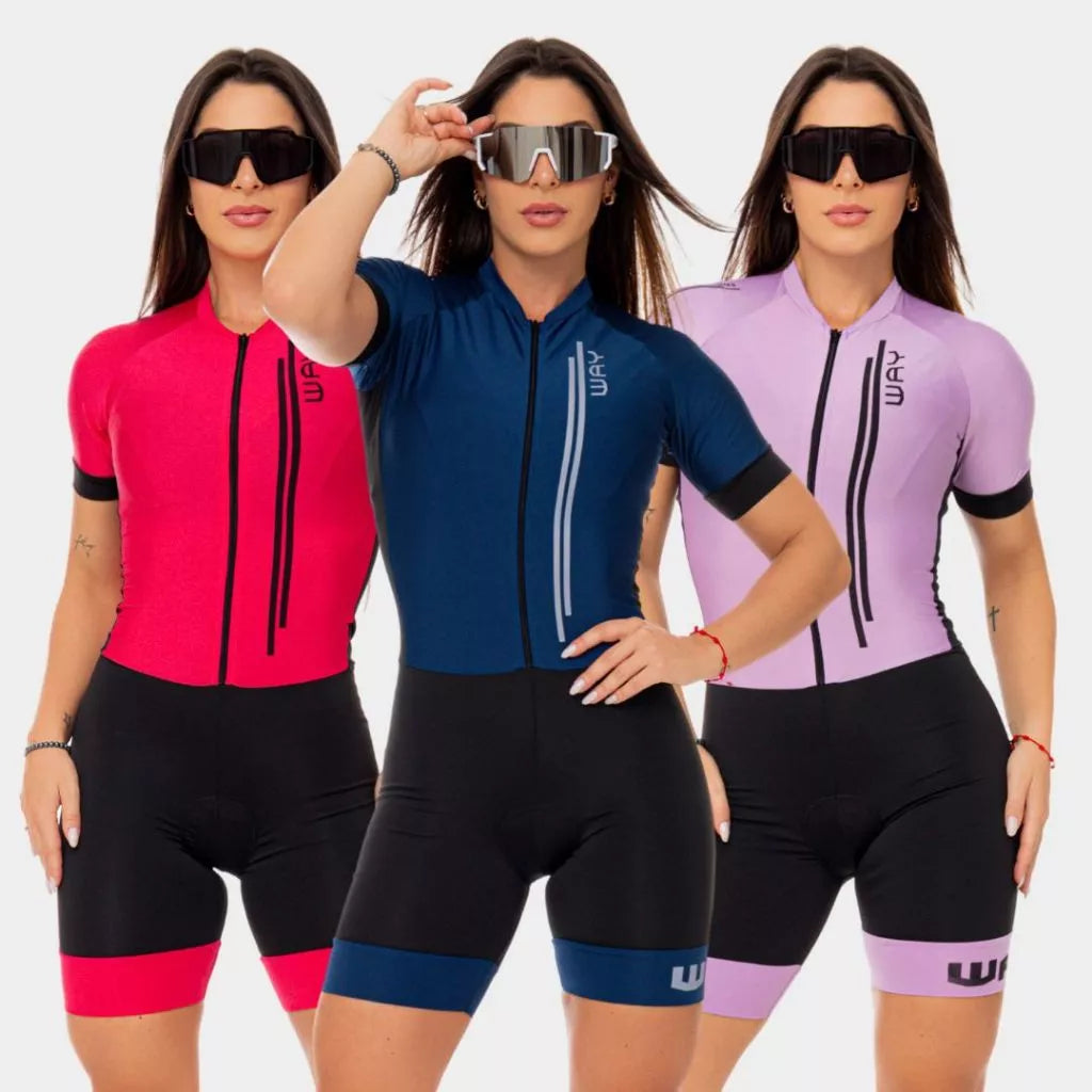 Macaquinho Feminino de Ciclismo Comfort com Forro em Gel e Proteção UV