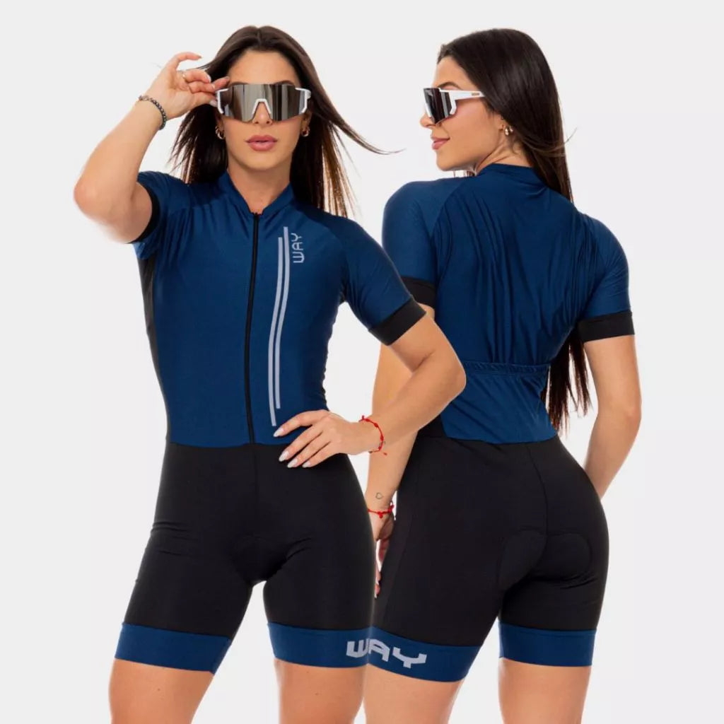 Macaquinho Feminino de Ciclismo Comfort com Forro em Gel e Proteção UV