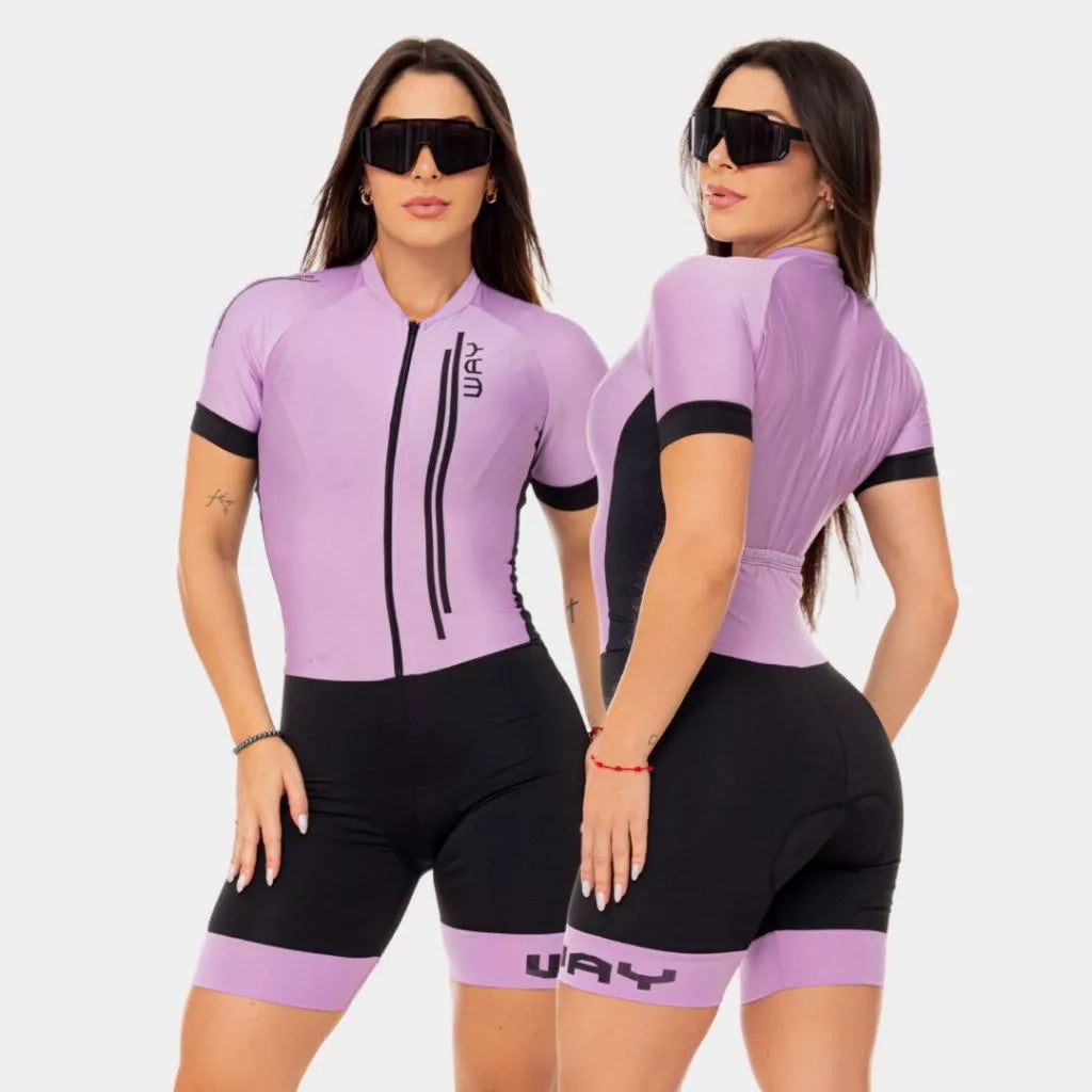Macaquinho Feminino de Ciclismo Comfort com Forro em Gel e Proteção UV