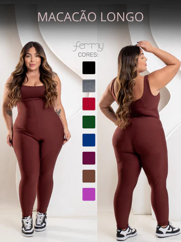 Macacão Fitness Plus Size Zero Transparência