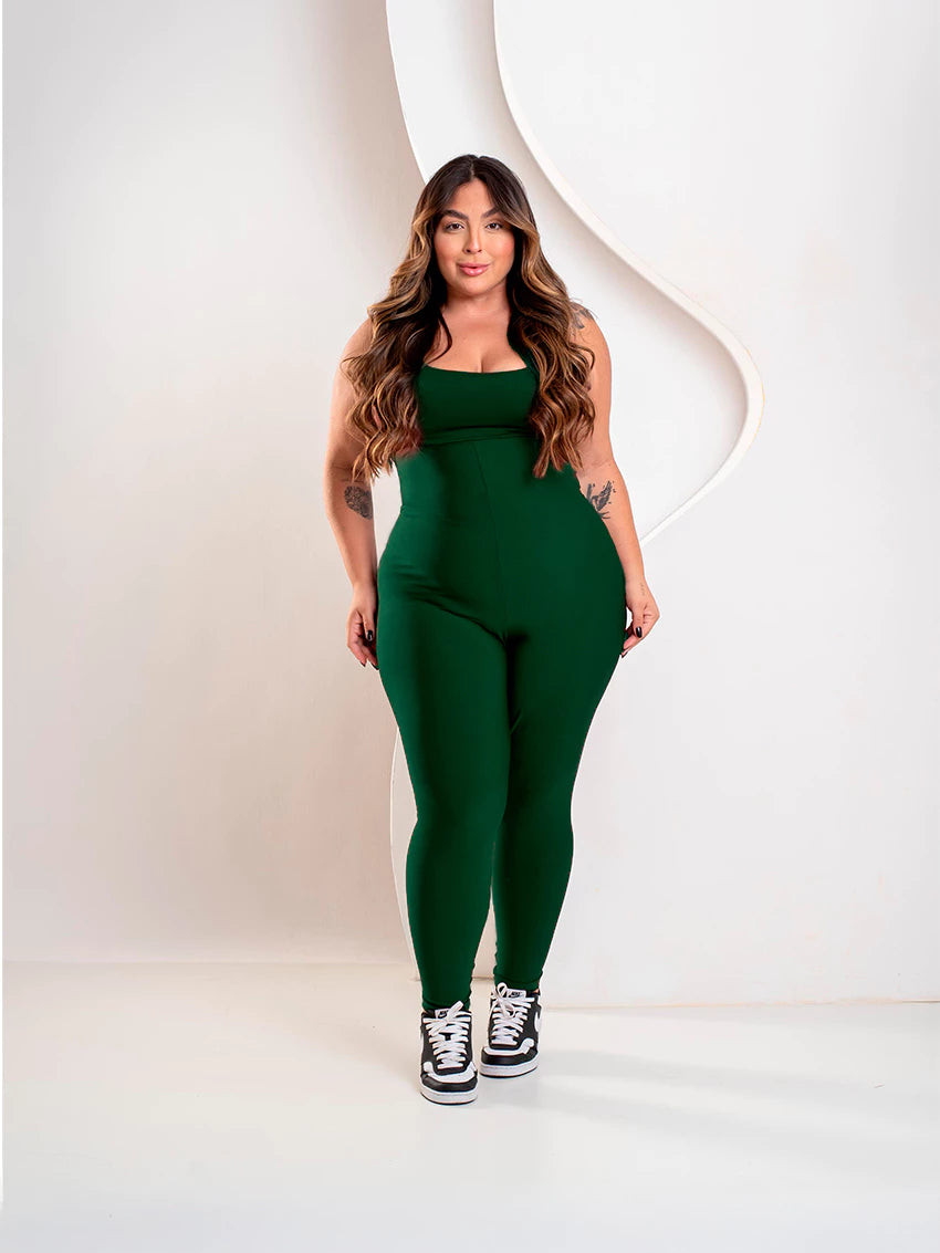 Macacão Fitness Plus Size Zero Transparência