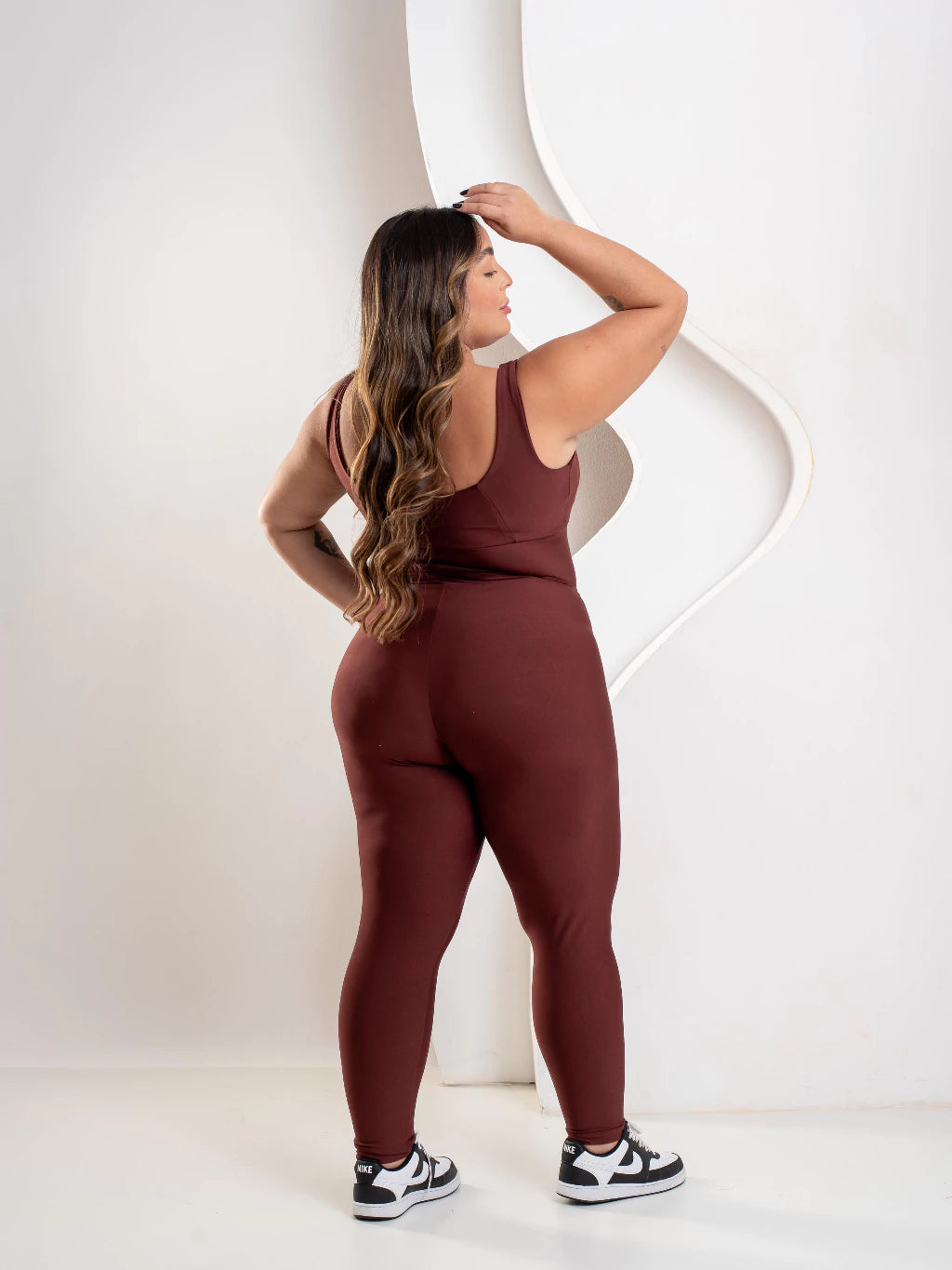 Macacão Fitness Plus Size Zero Transparência