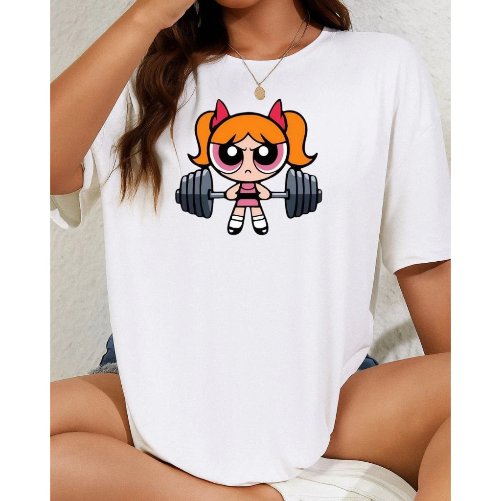 Camiseta Fitness Feminina Super Poderosas 100% Algodão
