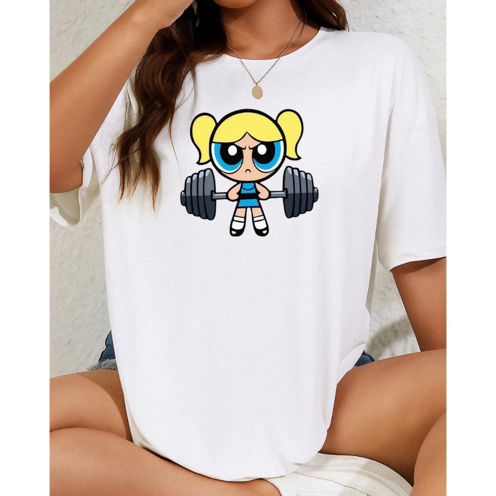 Camiseta Fitness Feminina Super Poderosas 100% Algodão