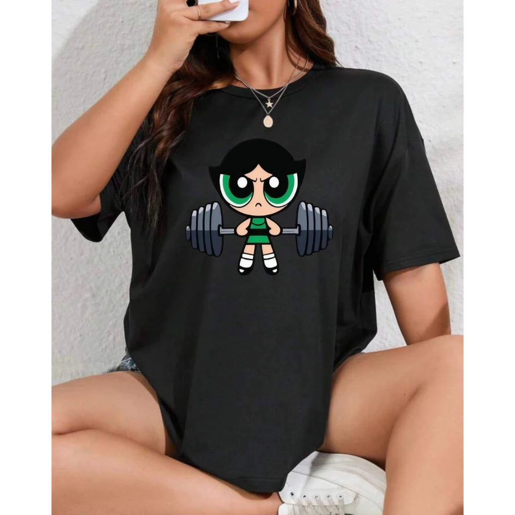 Camiseta Fitness Feminina Super Poderosas 100% Algodão