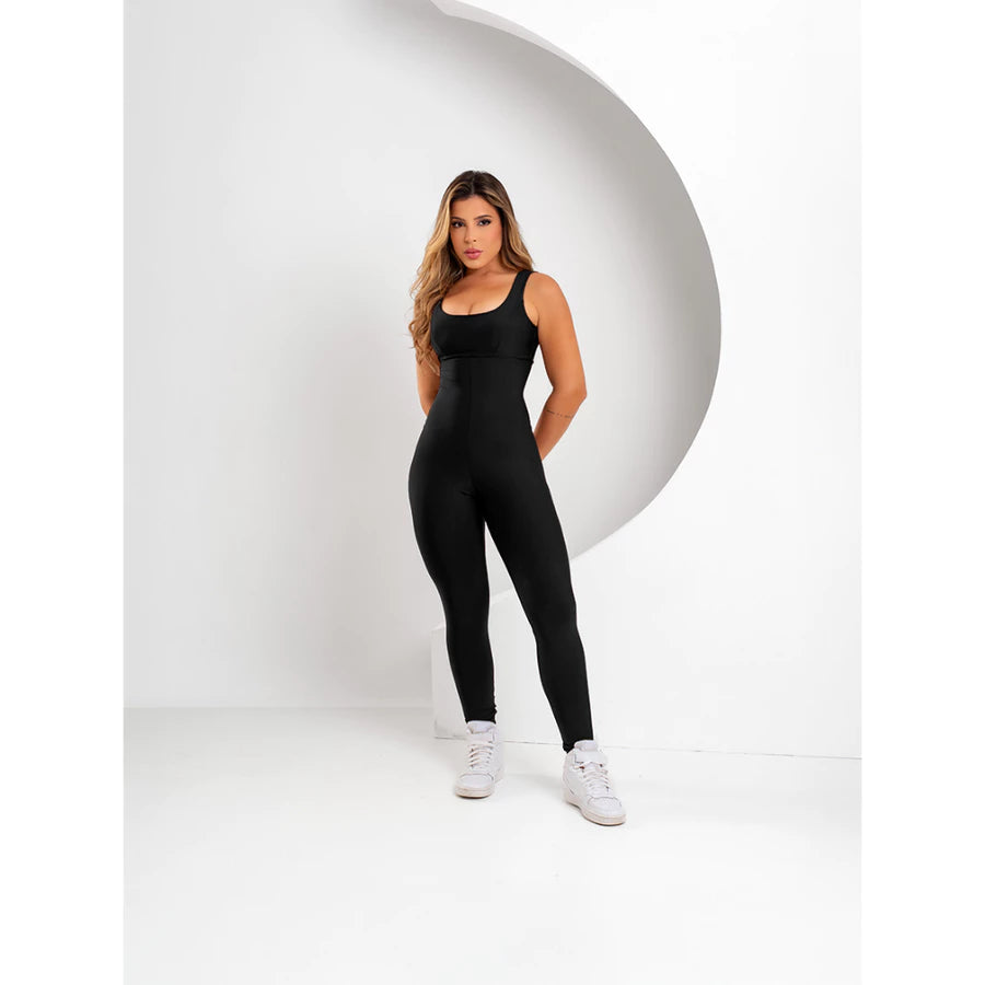 Macacão Fitness Longo  (BOJO REMOVÍVEL)