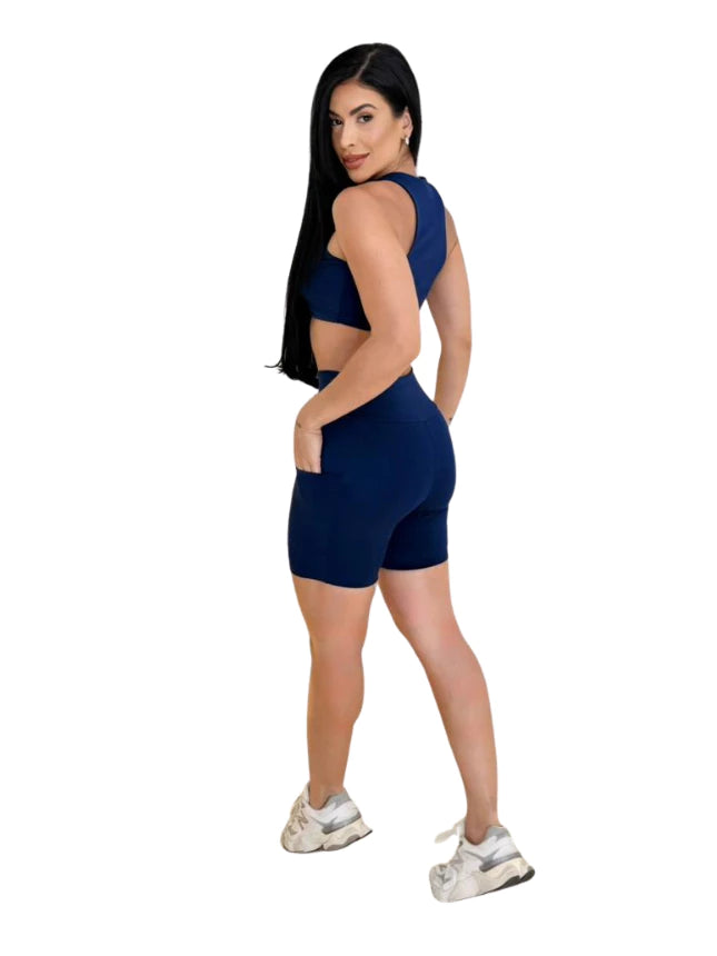 Conjunto Fitness Premium com Bolso Lateral