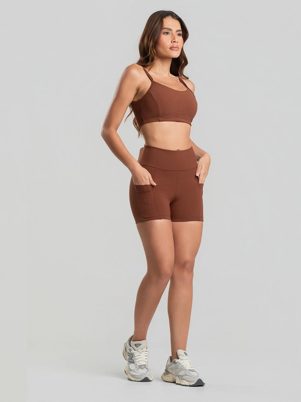 Conjunto Poli Top e Short com Bolso
