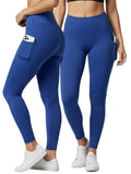 Calça Legging Feminina Com Bolso Zero Transparência Cintura Alta