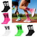 Kit 3 Pares Meias Corrida Poliamida Cano Alto Caminhada Esportiva Cores Vibrantes Unissex