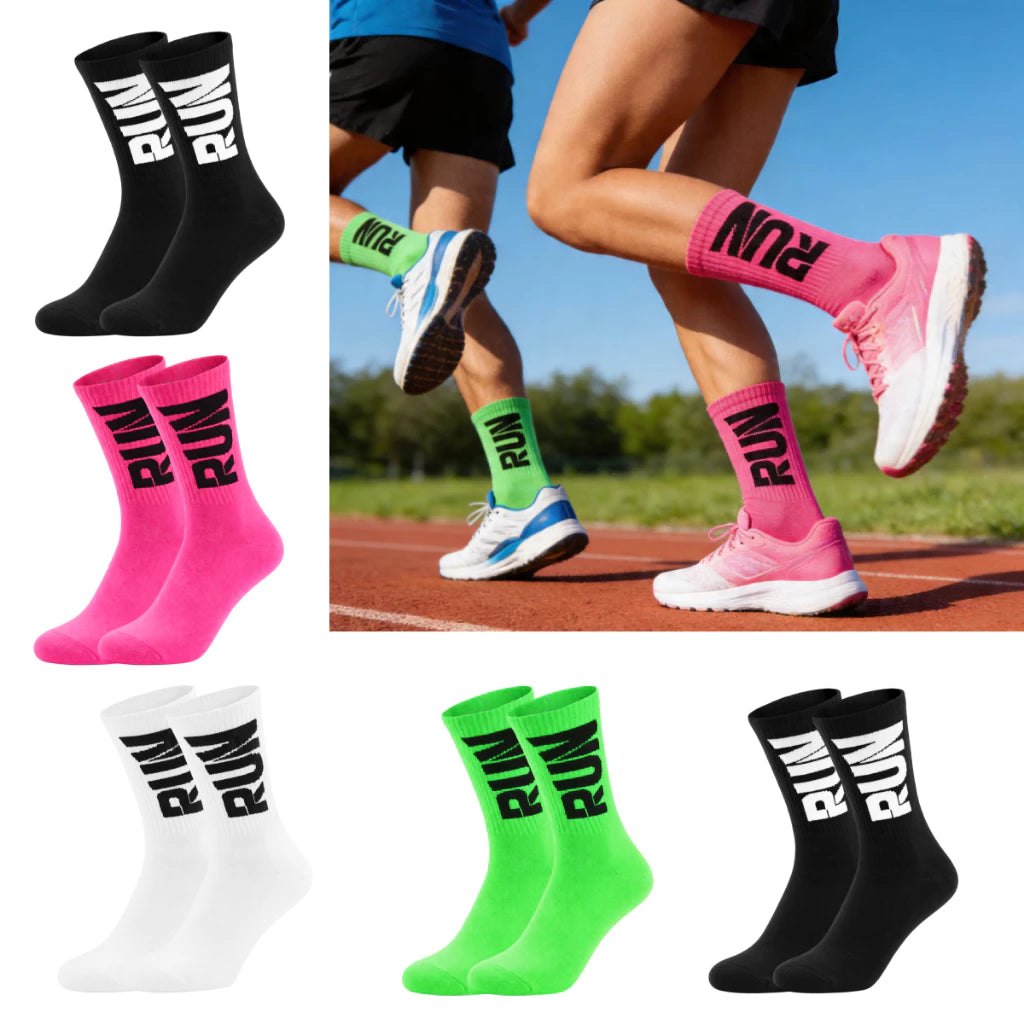 Kit 3 Pares Meias Corrida Poliamida Cano Alto Caminhada Esportiva Cores Vibrantes Unissex