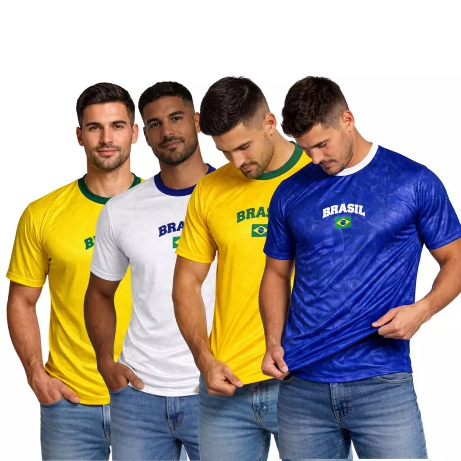 Camiseta do Brasil Masculina Premium Esportiva