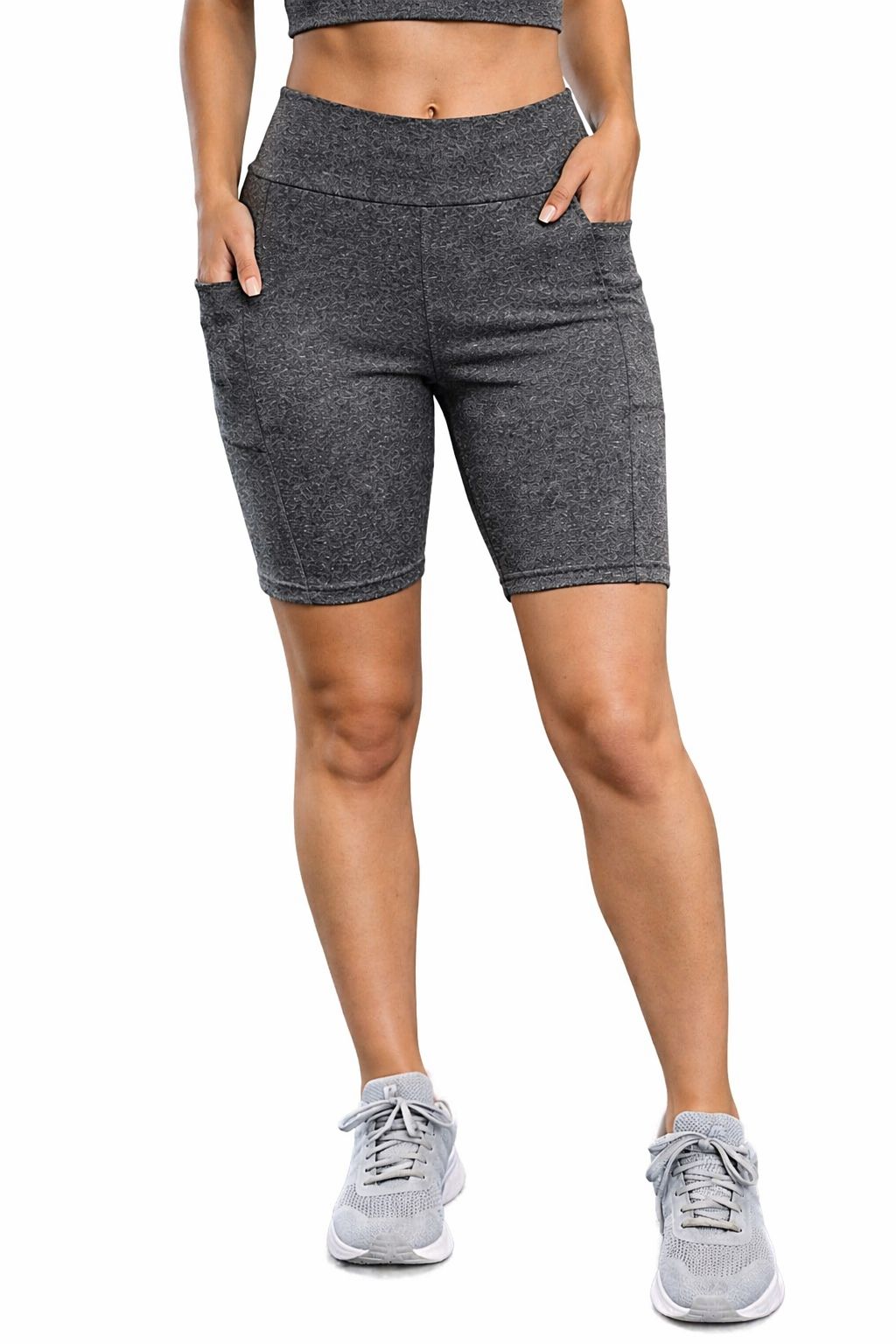 Bermuda Fitness Feminina com Bolsos Laterais – Cintura Alta e Modelagem Confortável