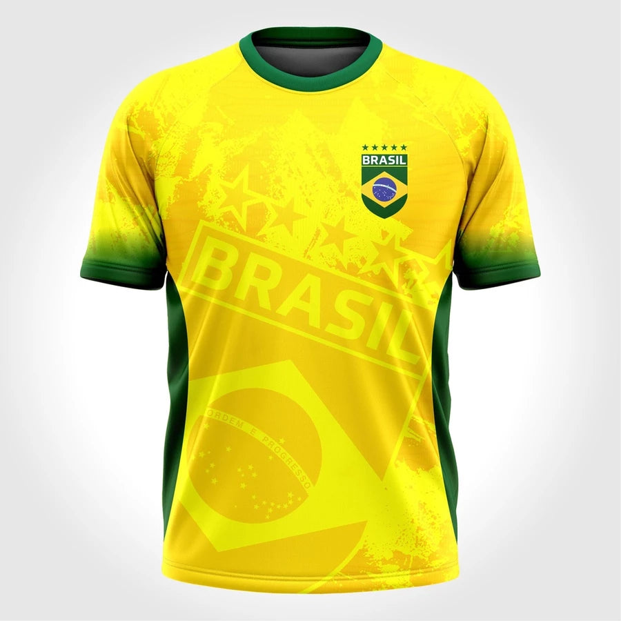 Camiseta Brasil Fitness Unissex Treino Academia