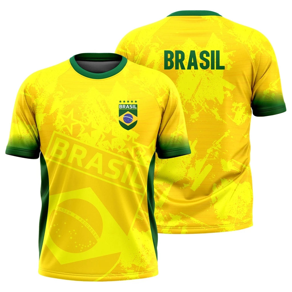Camiseta Brasil Fitness Unissex Treino Academia